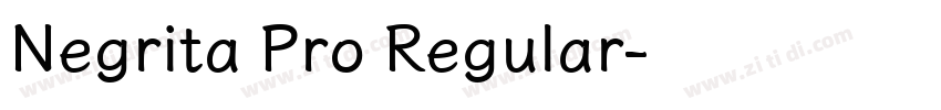 Negrita Pro Regular字体转换
